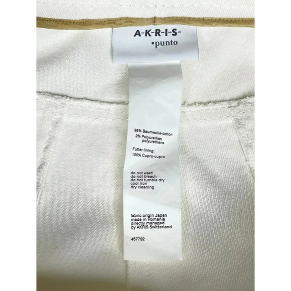 Akris Punto Freya High Rise Cropped Denim Trousers size 8 New - Picture 5 of 7